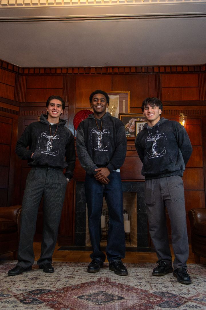 "Vitruvian" Heavyweight Hoodie - Black