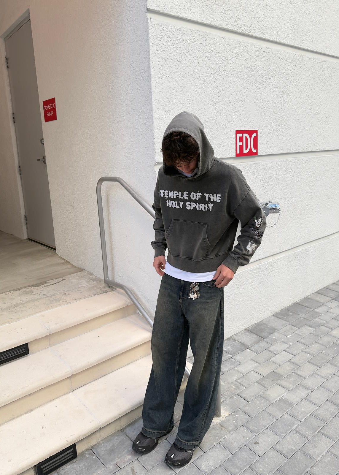 "TOTS" Heavyweight Hoodie - Charcoal