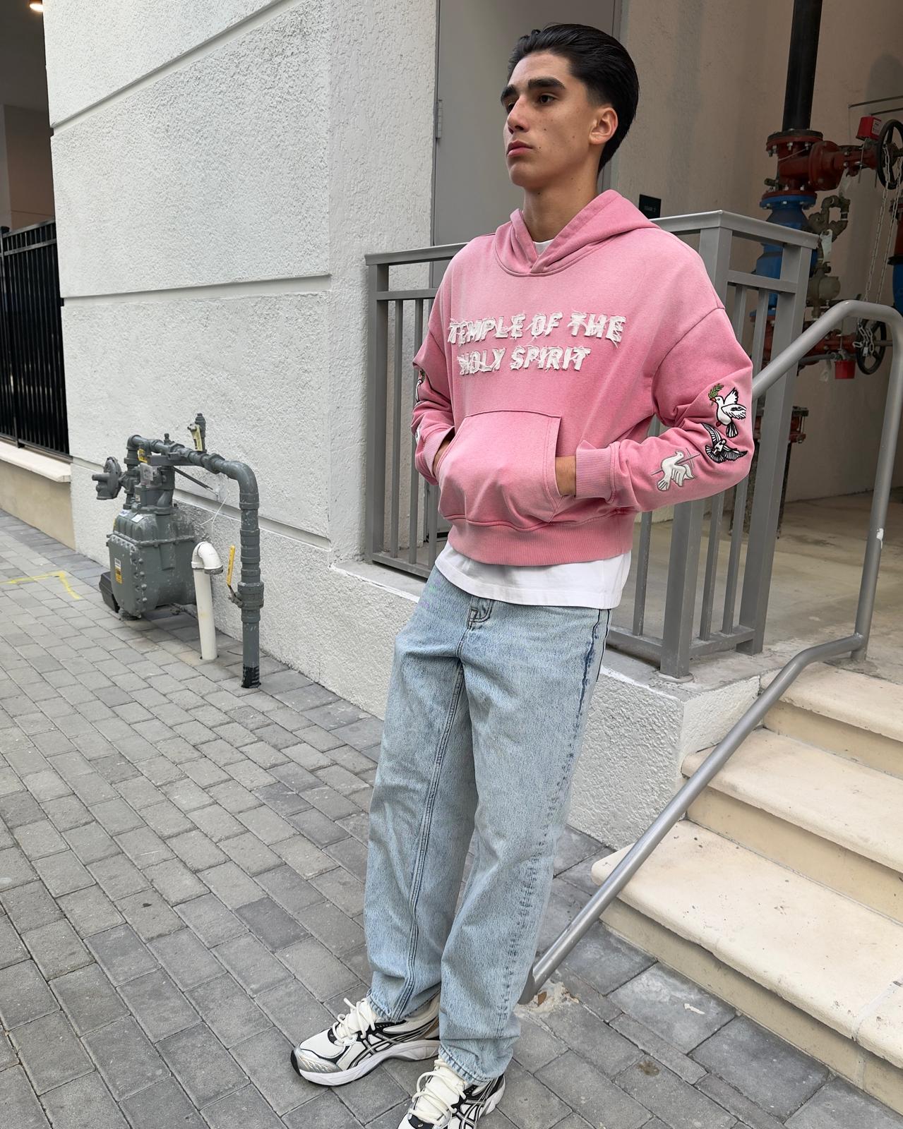 TEMPLE OF THE SPIRIT HOODIE ROSE