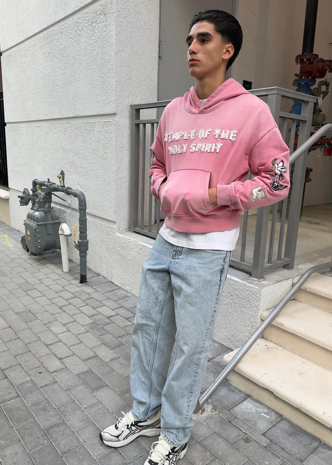"TOTS" Heavyweight Hoodie - Rose