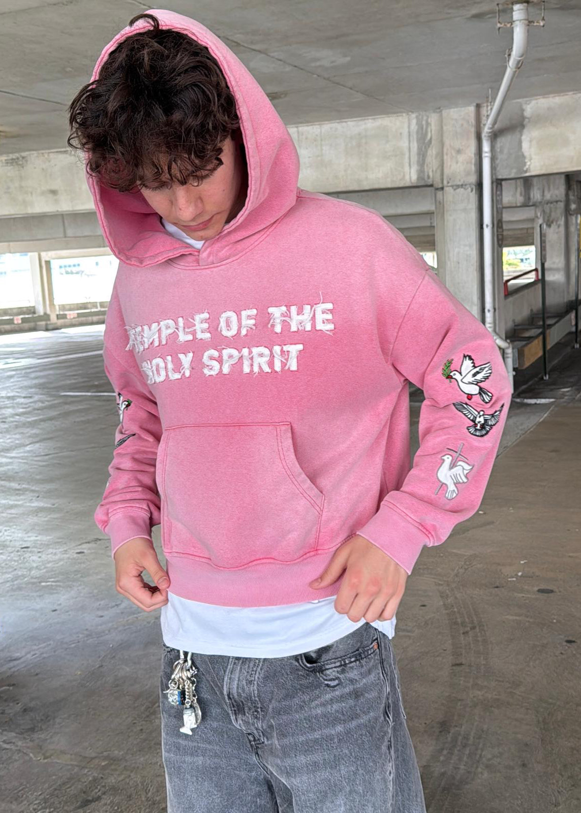 "TOTS" Heavyweight Hoodie - Rose