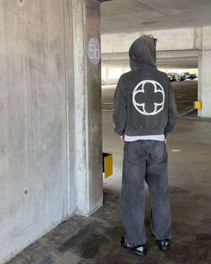 TEMPLE OF THE SPIRIT HOODIE CHARCOAL