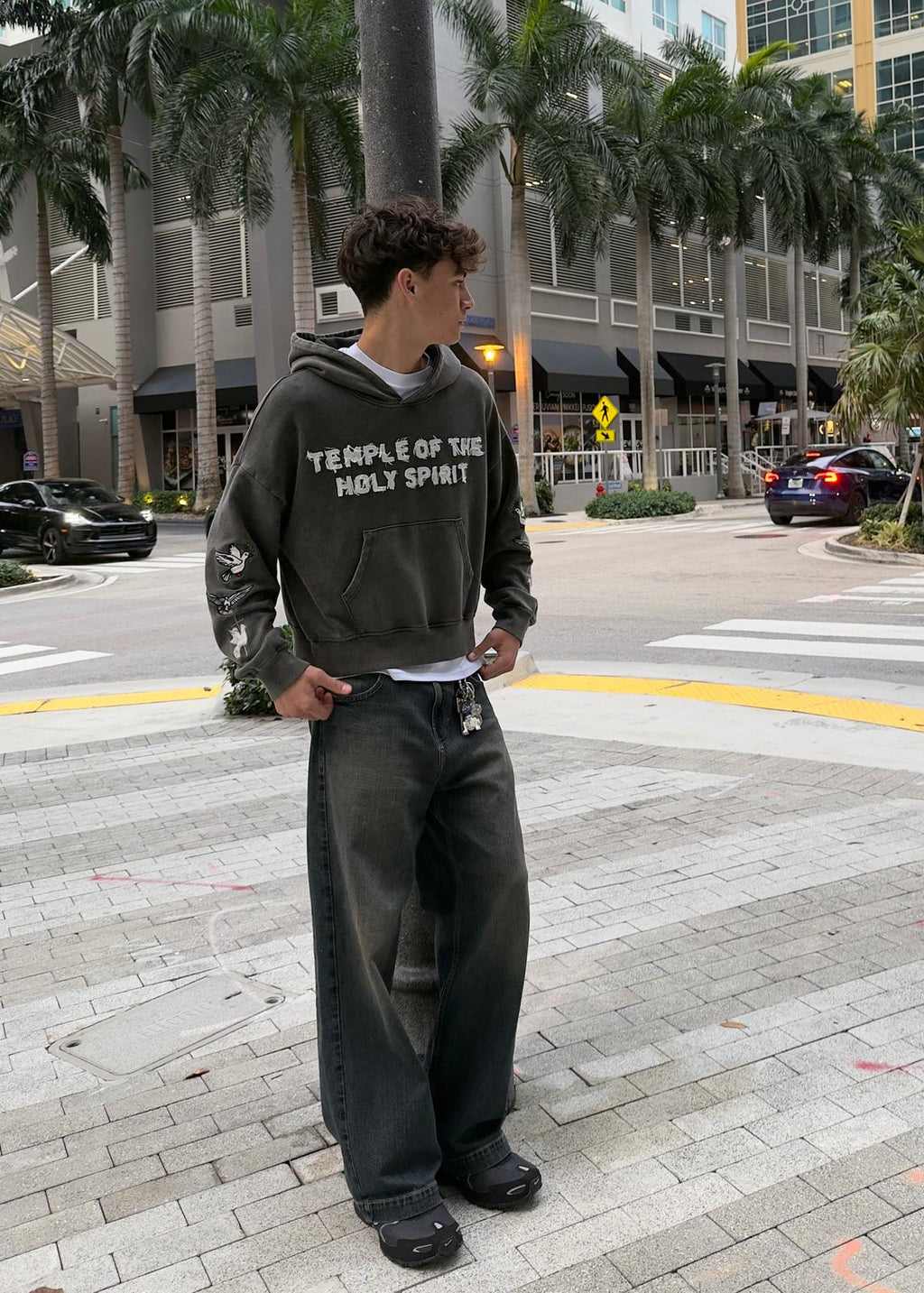 "TOTS" Heavyweight Hoodie - Charcoal