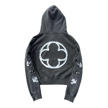 TEMPLE OF THE SPIRIT HOODIE CHARCOAL