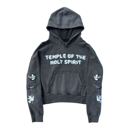 TEMPLE OF THE SPIRIT HOODIE CHARCOAL