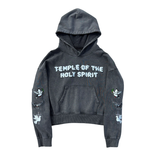 TEMPLE OF THE SPIRIT HOODIE CHARCOAL