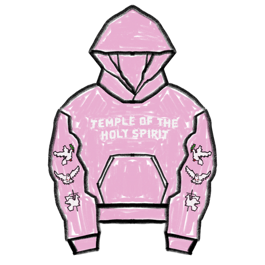 "TOTS" Heavyweight Hoodie - Rose