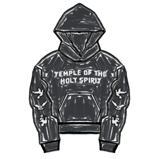 "TOTS" Heavyweight Hoodie - Charcoal