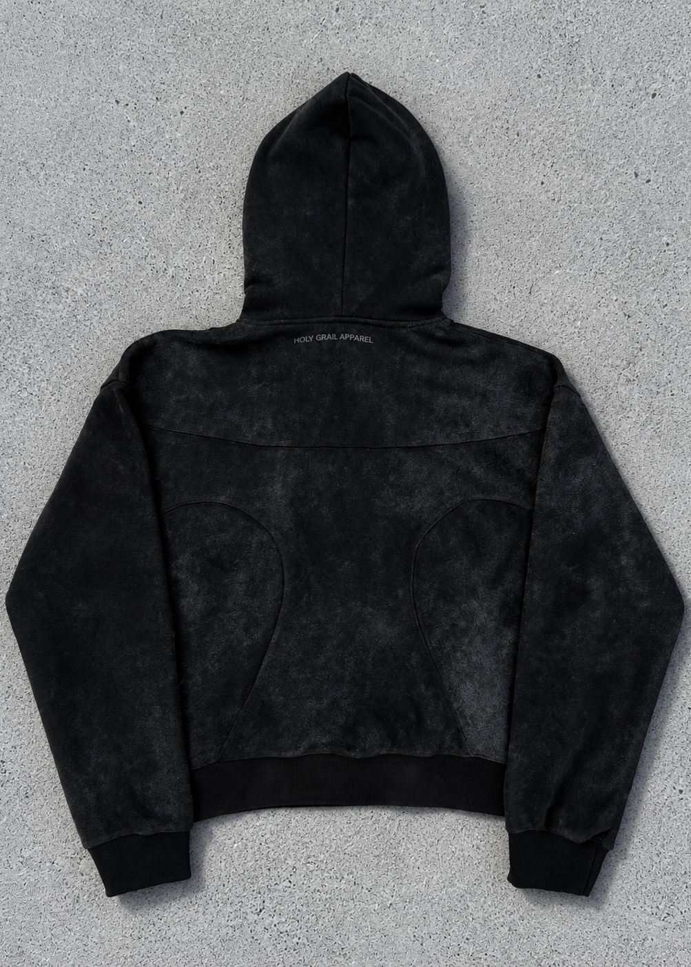 "Vitruvian" Heavyweight Hoodie - Black