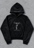"Vitruvian" Heavyweight Hoodie - Black