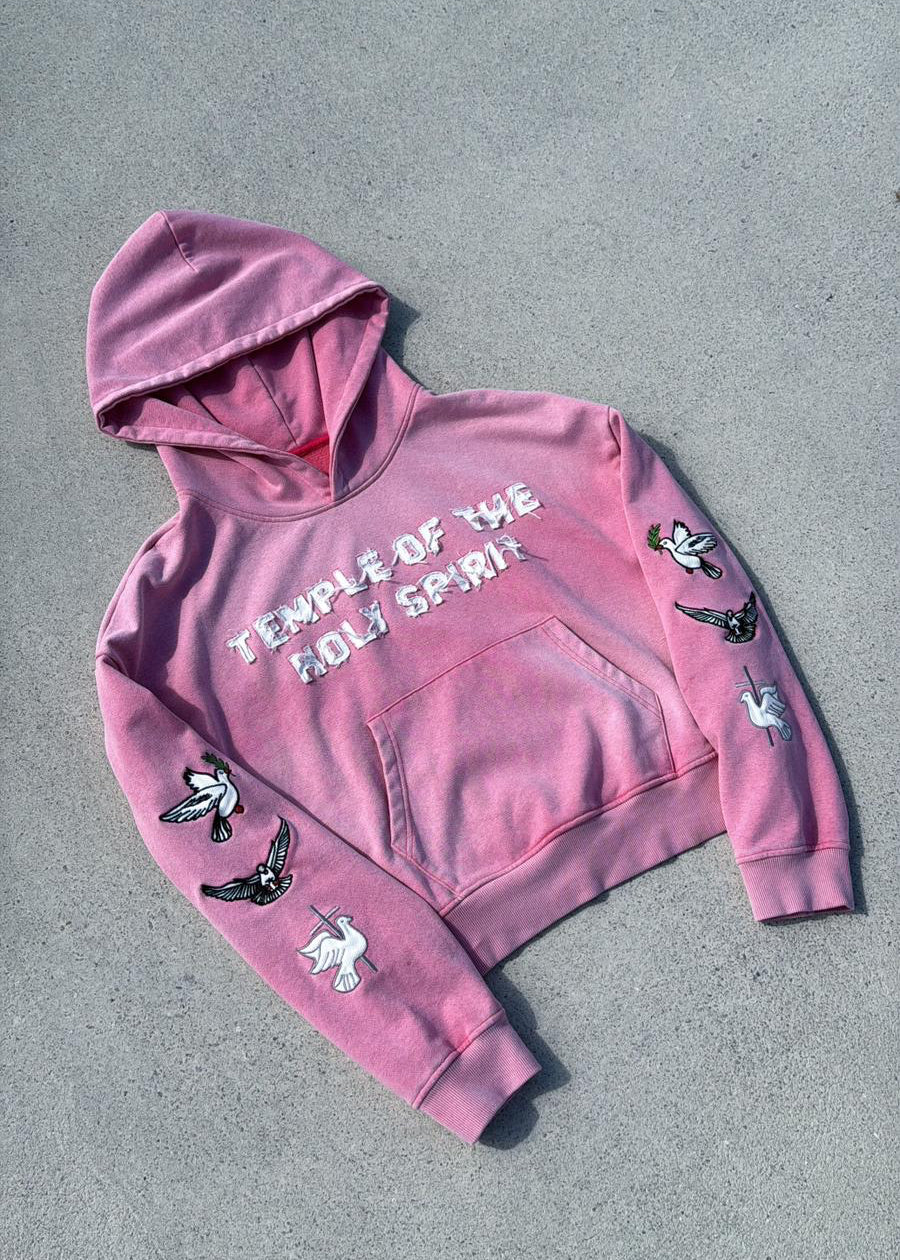 "TOTS" Heavyweight Hoodie - Rose